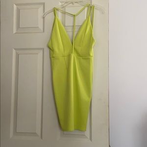Line Green Strappy Dress